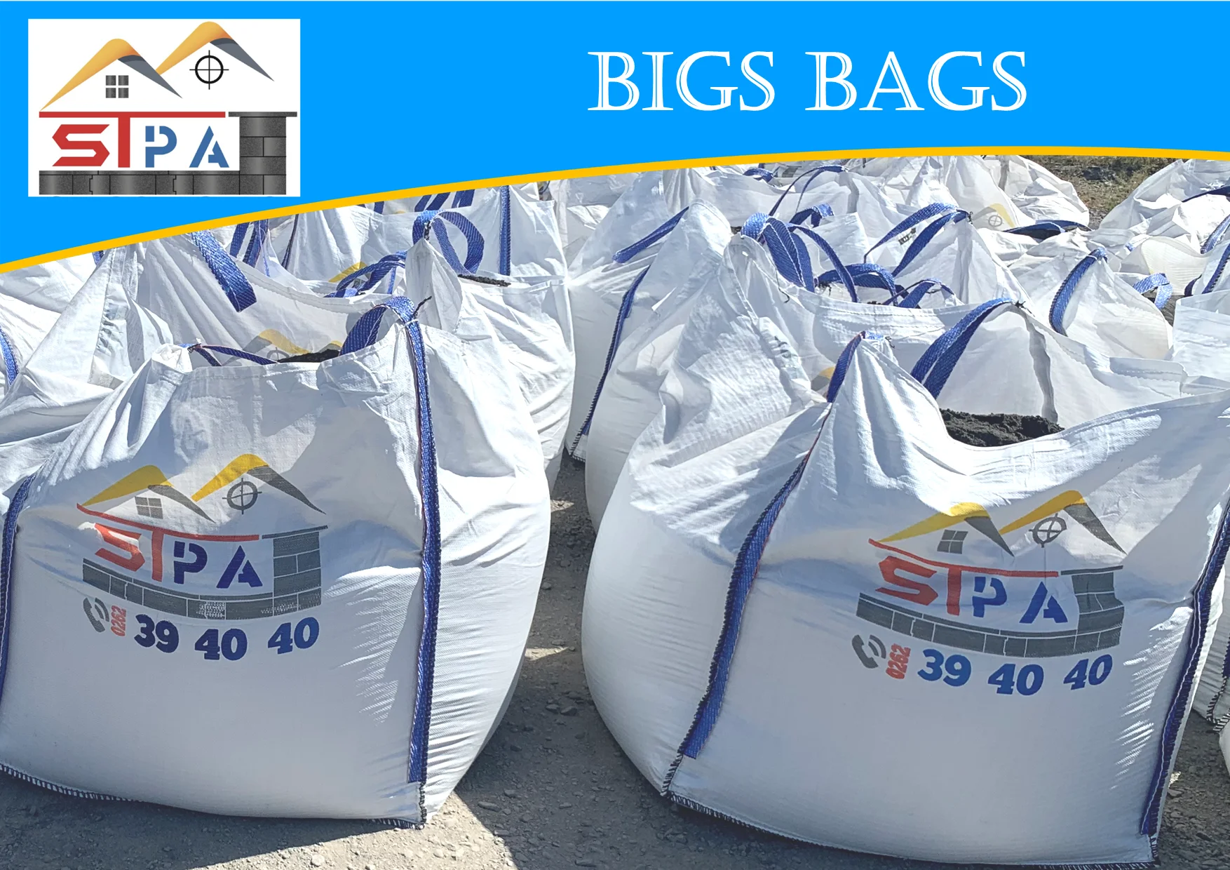 Big-bag pour construction ou aménagement extérieur à la Réunion 974, livrable sur l'île